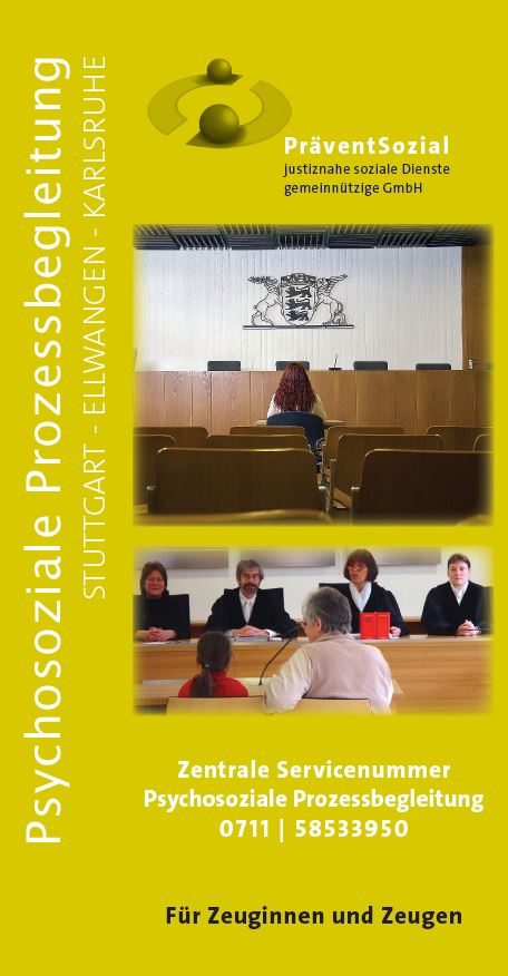 Flyer Psychosoziale Prozessbegleitung